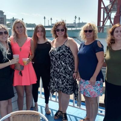 a group of people posing for the camera